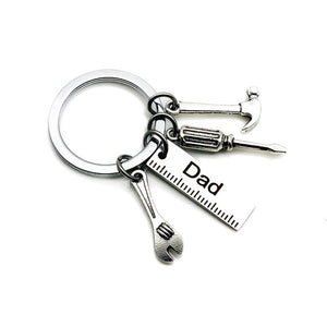 Fashion Keyring Gifts Engraved Drive Safe  for Dad Car Keychain Metal Key Rings  Women Men Friend DIY Key Chain Pendant Jewelry