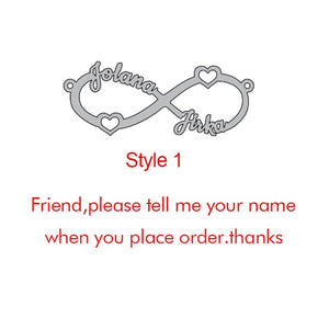 Goxijite Customize Infinite Name Layer Necklace For Women Personalized Gold Stainless Steel Custom Name Jewelry friend gift