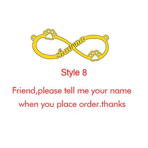 Goxijite Customize Infinite Name Layer Necklace For Women Personalized Gold Stainless Steel Custom Name Jewelry friend gift